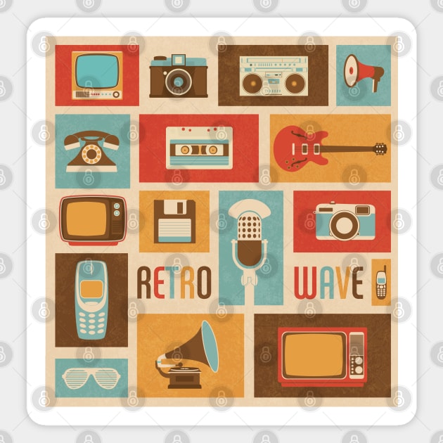 Retro fever Sticker by Vilmos Varga